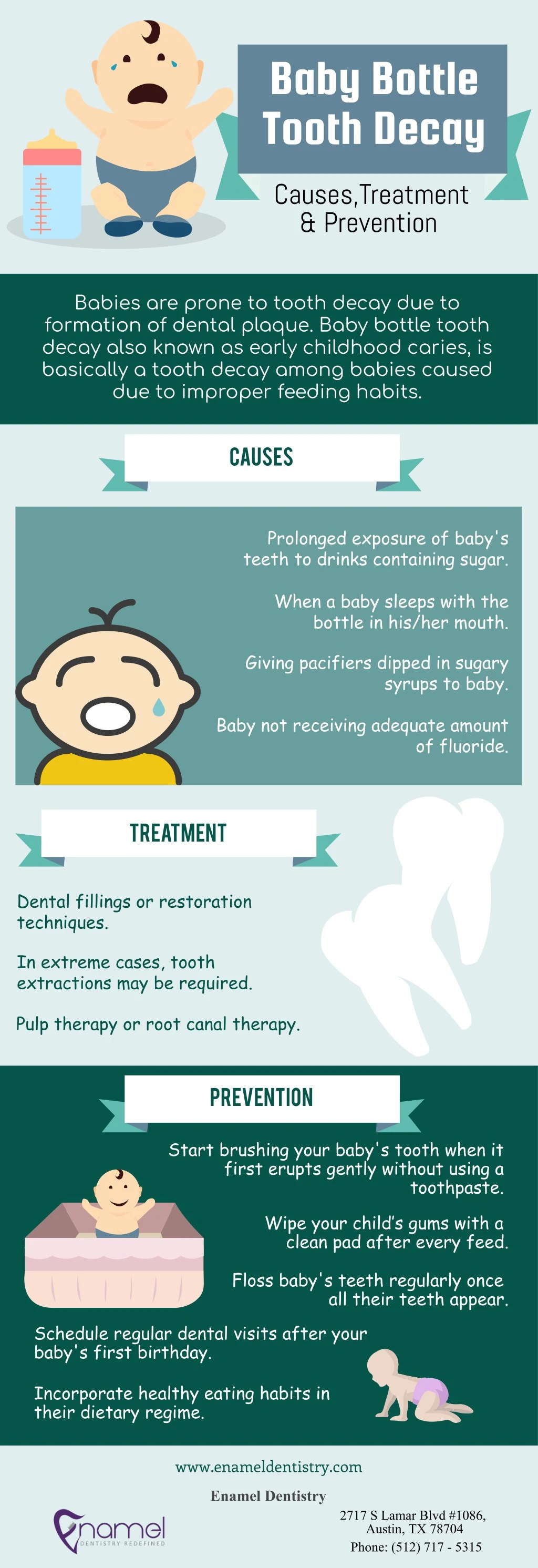 baby bottle tooth decay causes treatment