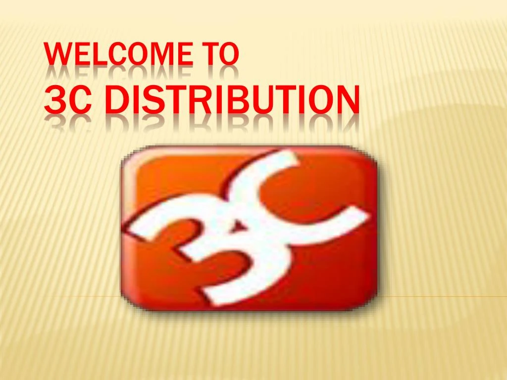 welcome to 3c distribution
