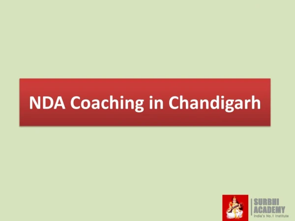 NDA Coaching in Chandigarh