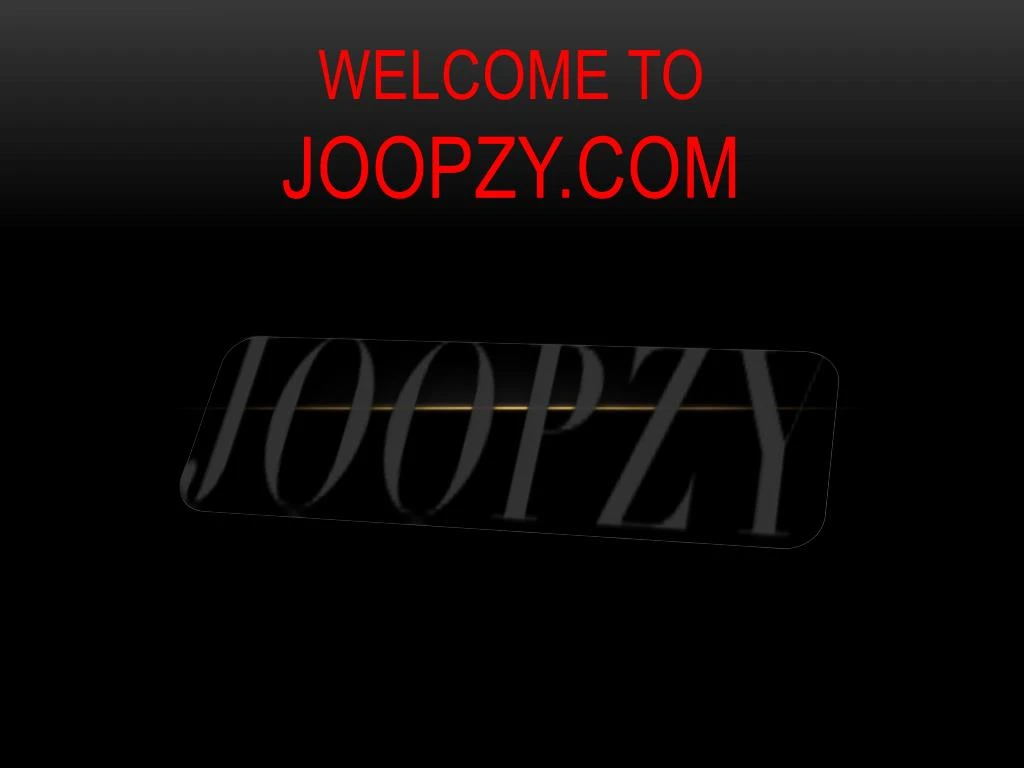 welcome to joopzy com