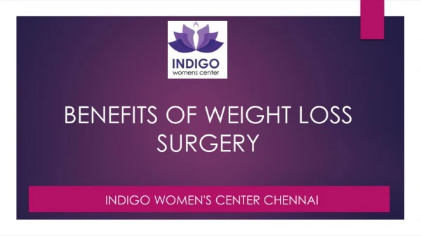 Benefits of weight loss surgery
