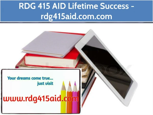 RDG 415 AID Lifetime Success / rdg415aid.com.com