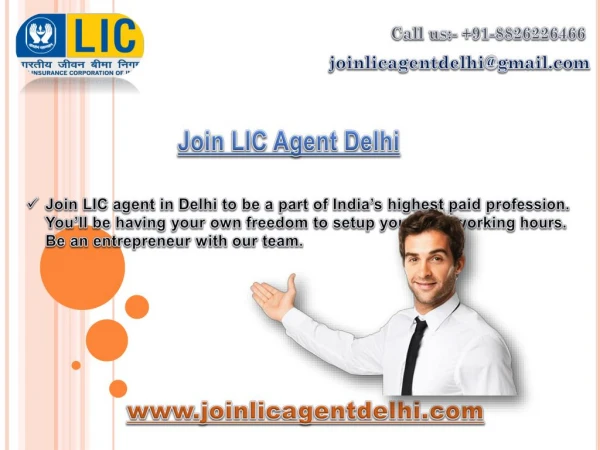 LIC Agent Recruitment in Delhi
