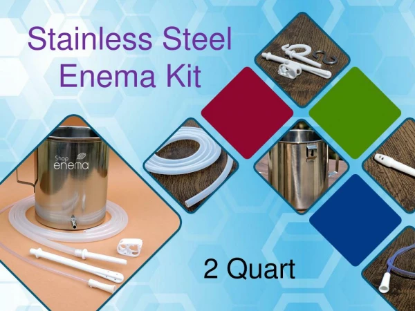 2 quart Stainless Steel Enema Equipment