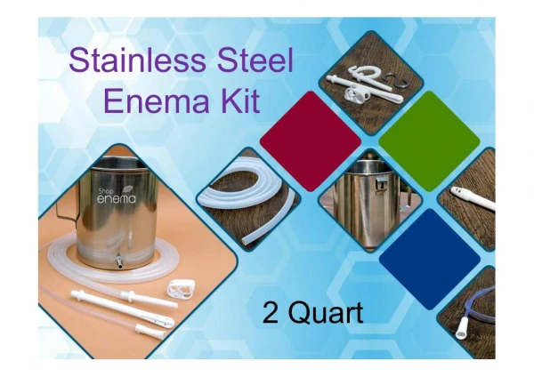 2 quart Stainless Steel Enema Equipment