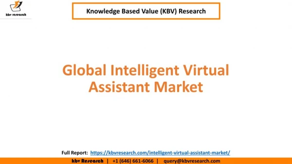 Global Intelligent Virtual Assistant Market Size and Market Share