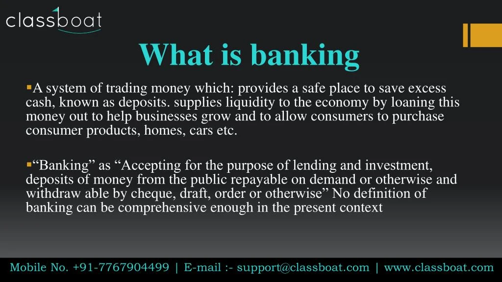 what is banking