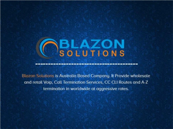 Blazon Solutions