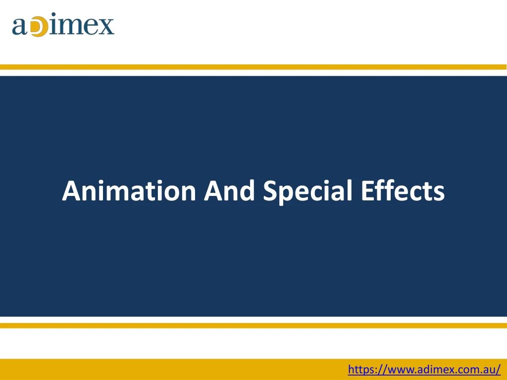 animation and special effects