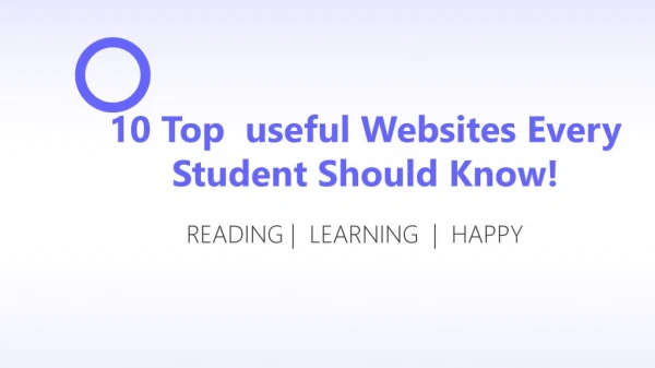 10 Top useful Websites Every Student Should Know!