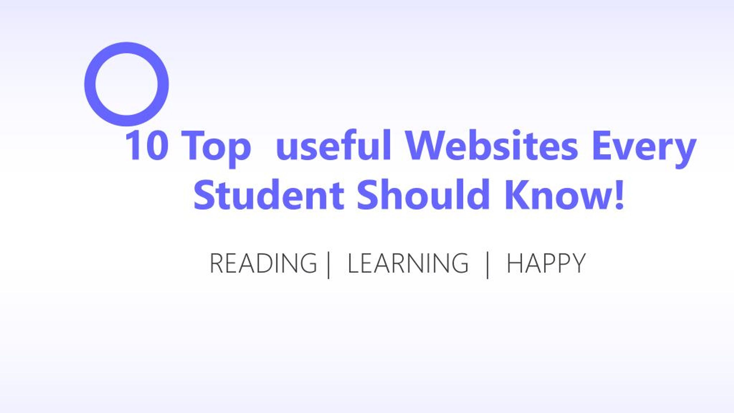 PPT - 10 Top useful Websites Every Student Should Know! PowerPoint ...