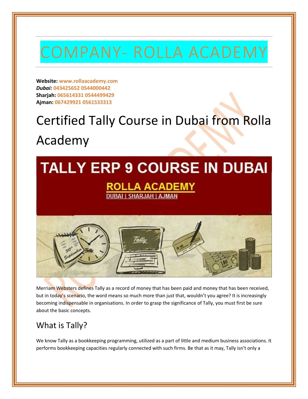 company rolla academy