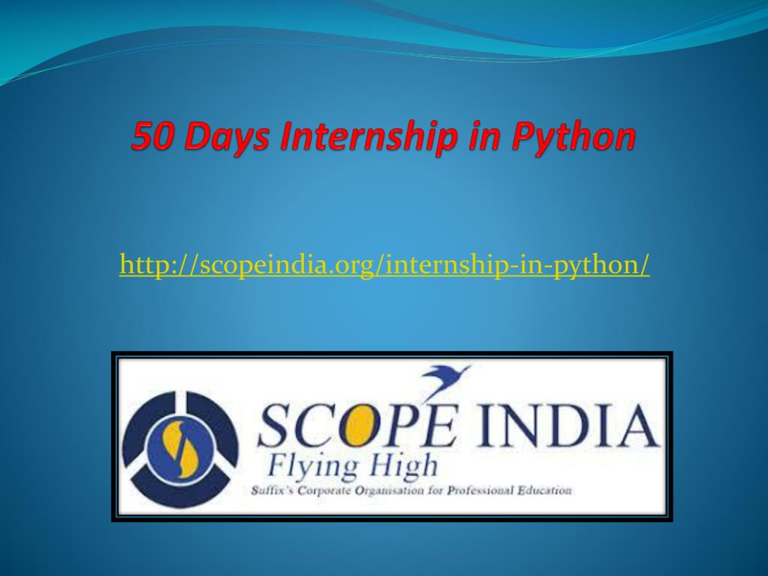 PPT - 50 Days Internship in Python PowerPoint Presentation, free ...