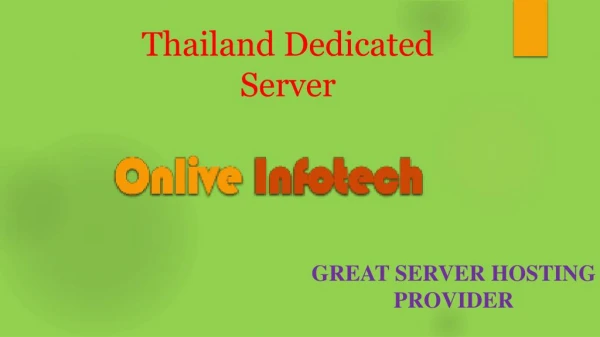 The Secret of Thailand Dedicated Server Hosting
