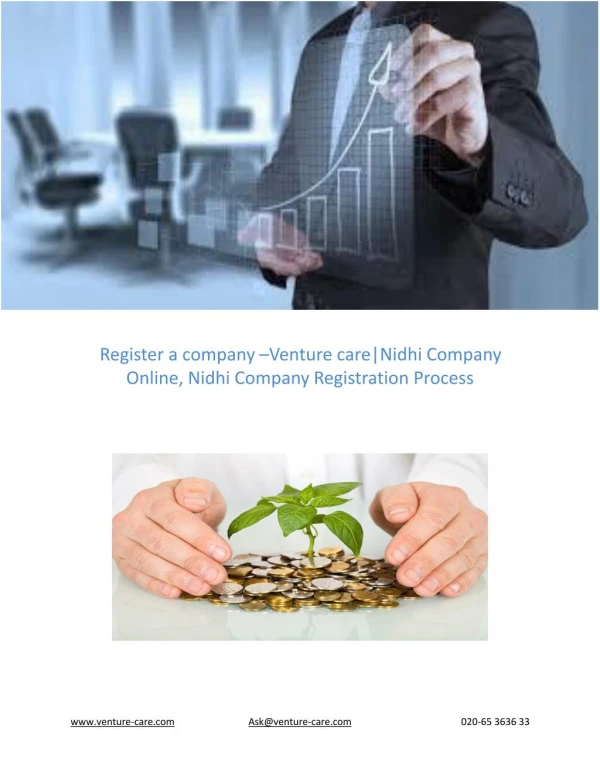 Register a company –Venture care|Nidhi Company Online, Nidhi Company Registration Process