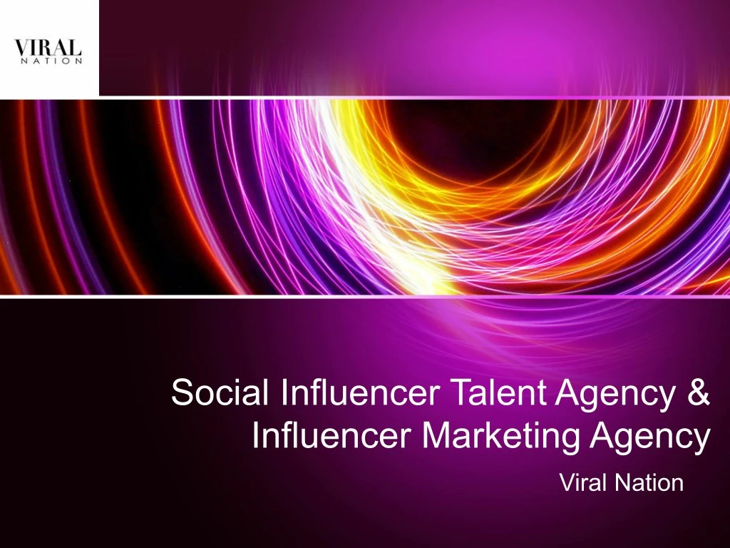 social influencer talent agency influencer