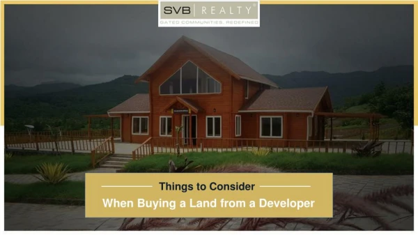 Top Factors to Consider When Buying Land From The Developer