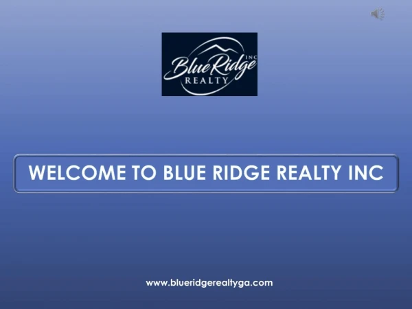 North GA Based Mountain Realty Company - Blue Ridge Realty