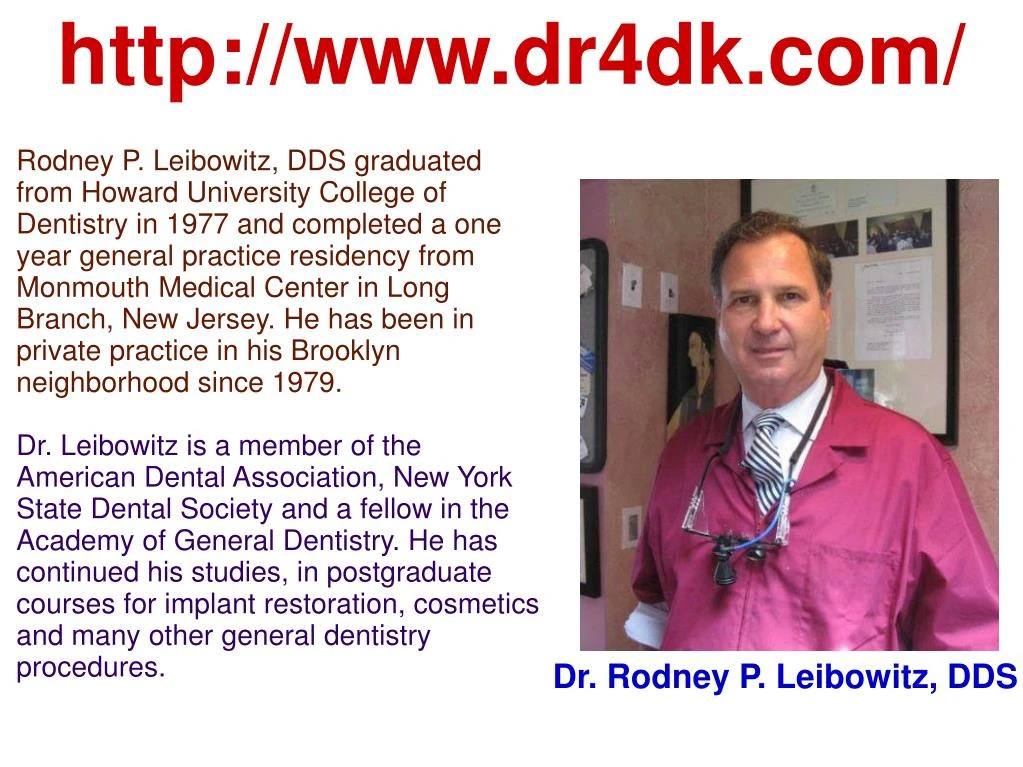 dr rodney p leibowitz dds
