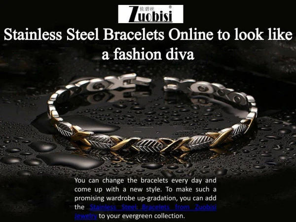 Stainless Steel Bracelets Online to look like a fashion diva