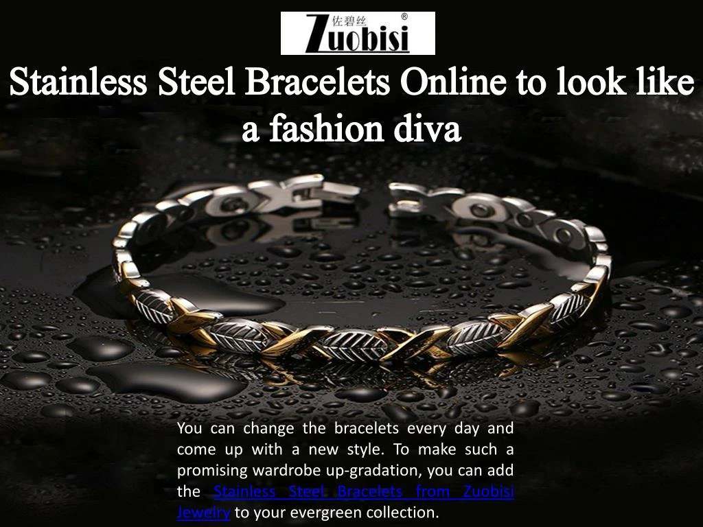 stainless steel bracelets online to look like