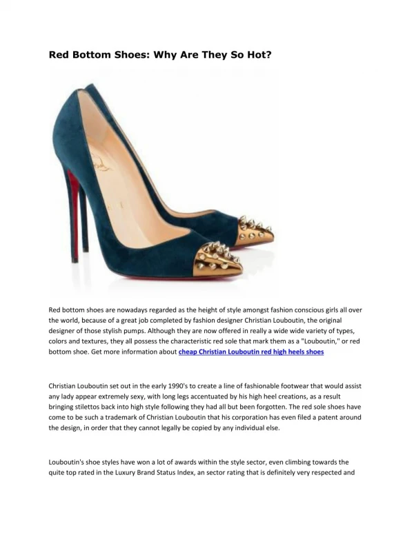 cheap Christian Louboutin red high heels shoes