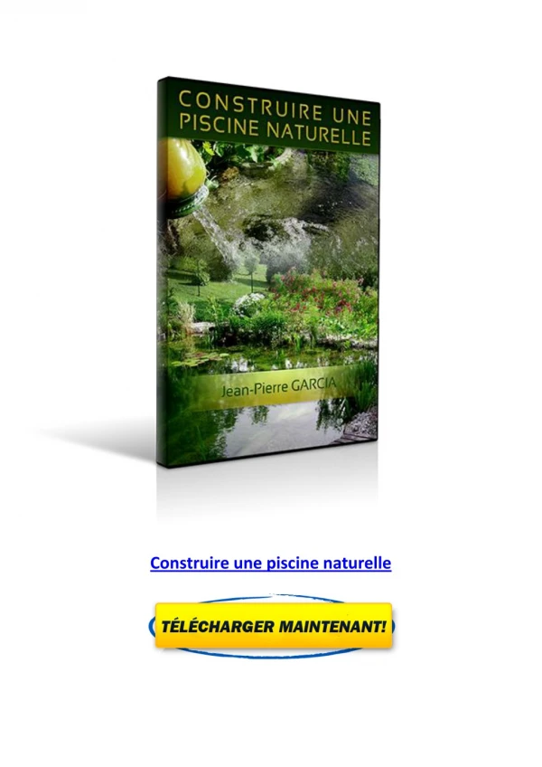 Avis Construire Une Piscine Naturelle Jean Pierre Garcia Pdf