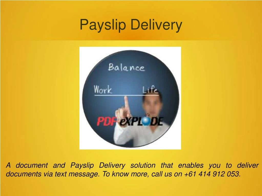 payslip delivery