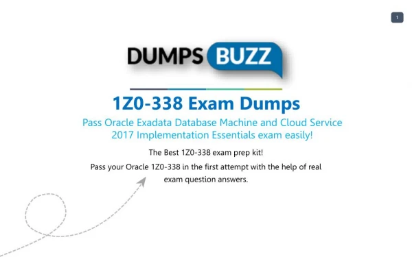 1Z0-338 Test prep with real Oracle 1Z0-338 test questions answers and VCE