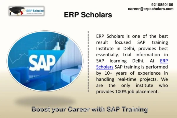 Why Choose Sap Training Institute in Delhi?