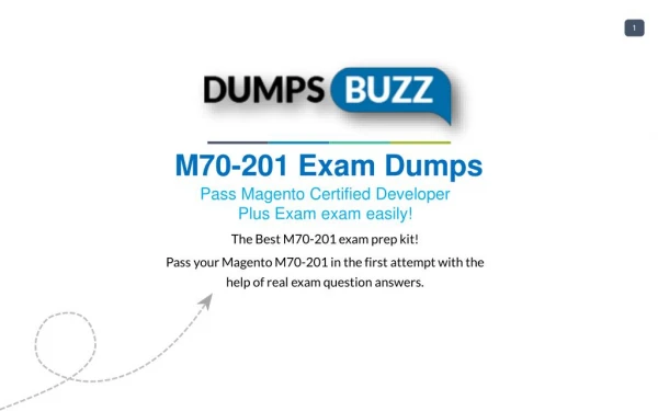 Updated M70-201 Dumps Purchase Now - Genius Plan!