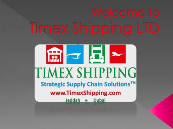 Shipping & Logistics Companies In Dubai | Timex Shipping LTD