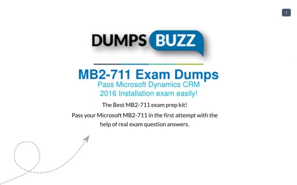The best way to Pass MB2-711 Exam with VCE new questions
