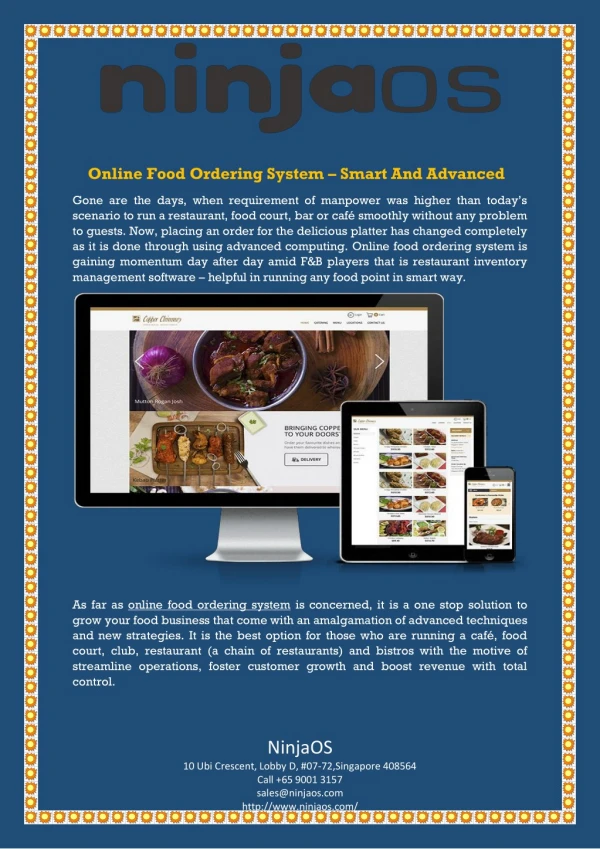 Online Food Ordering System – Smart And Advanced