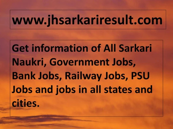 www jhsarkariresult com