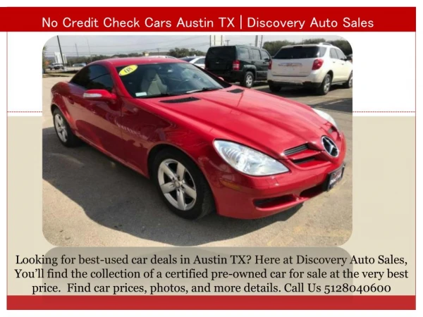 No credit check cars Austin TX