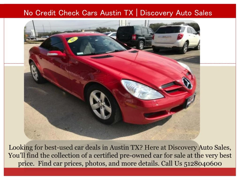 no credit check cars austin tx discovery auto sales