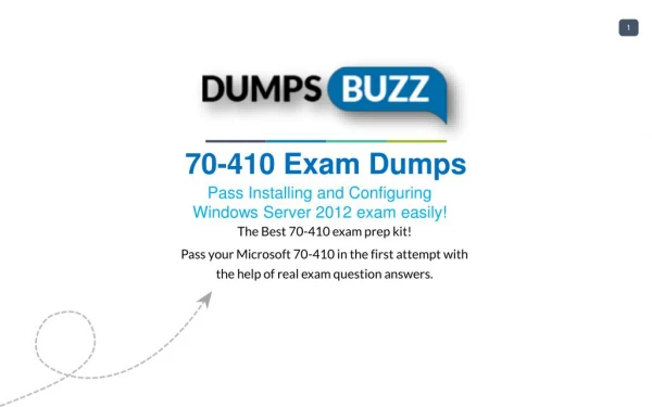 70-410 Test prep with real Microsoft 70-410 test questions answers and VCE