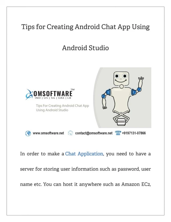 Tips for Creating Android Chat App Using Android Studio