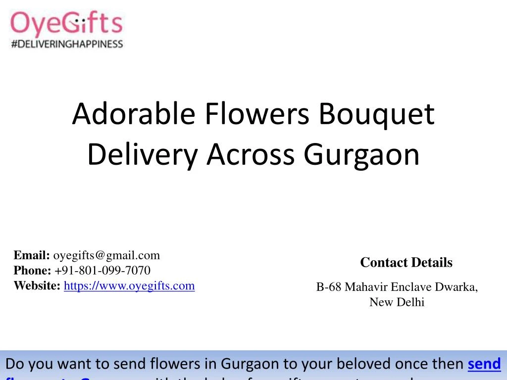 adorable flowers bouquet delivery across gurgaon