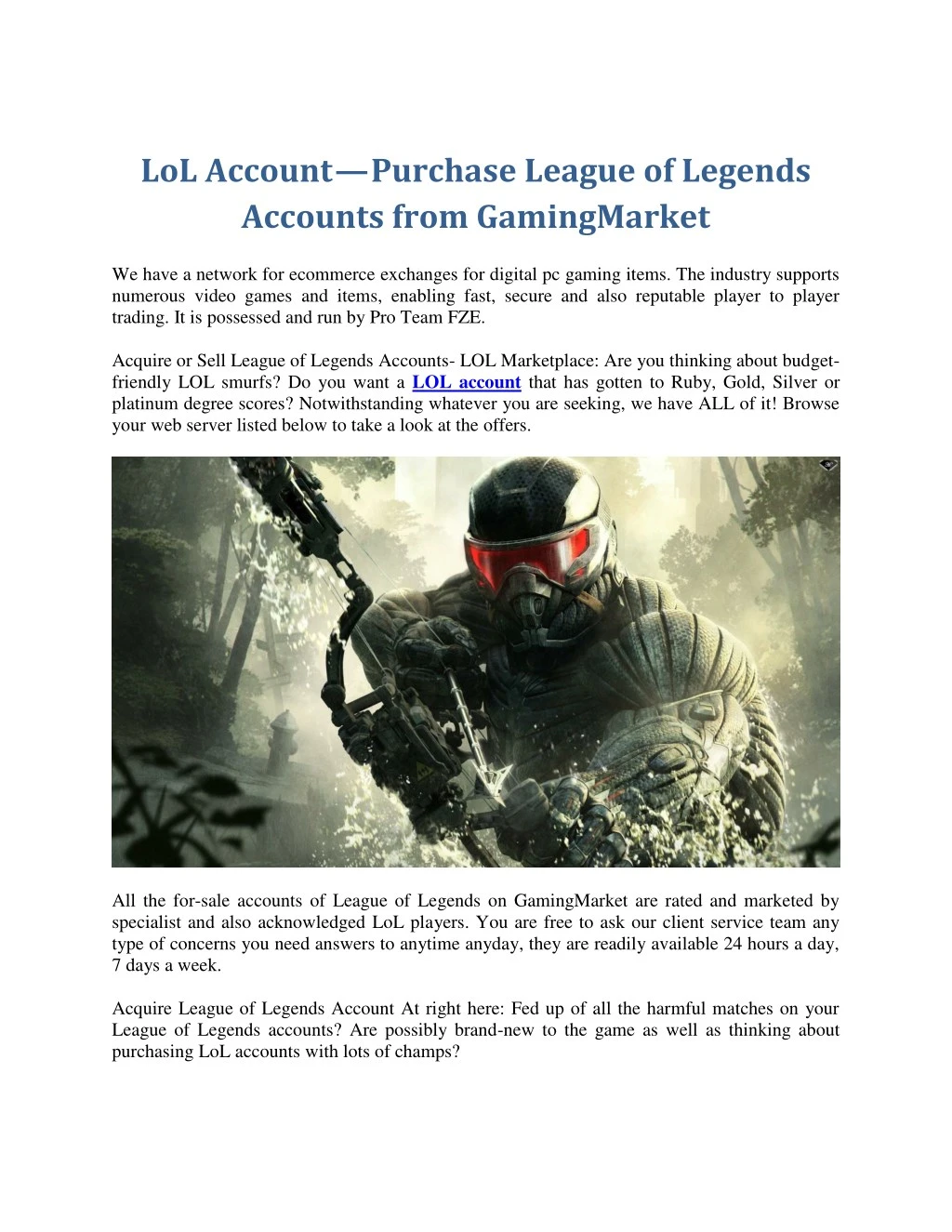 lol account purchase league of legends accounts