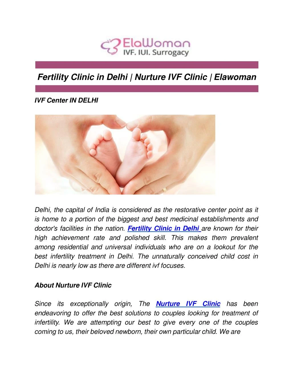 fertility clinic in delhi nurture ivf clinic
