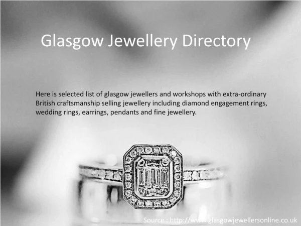 Best Glasgow Jewellery Directory Site in UK