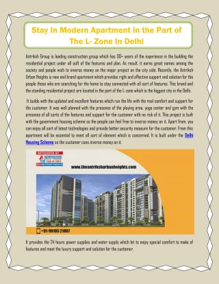 Delhi Housing Scheme