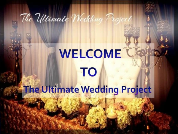The Ultimate Wedding Project