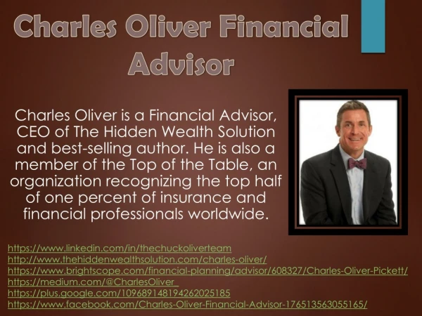 About Charles Oliver Financial Advisor