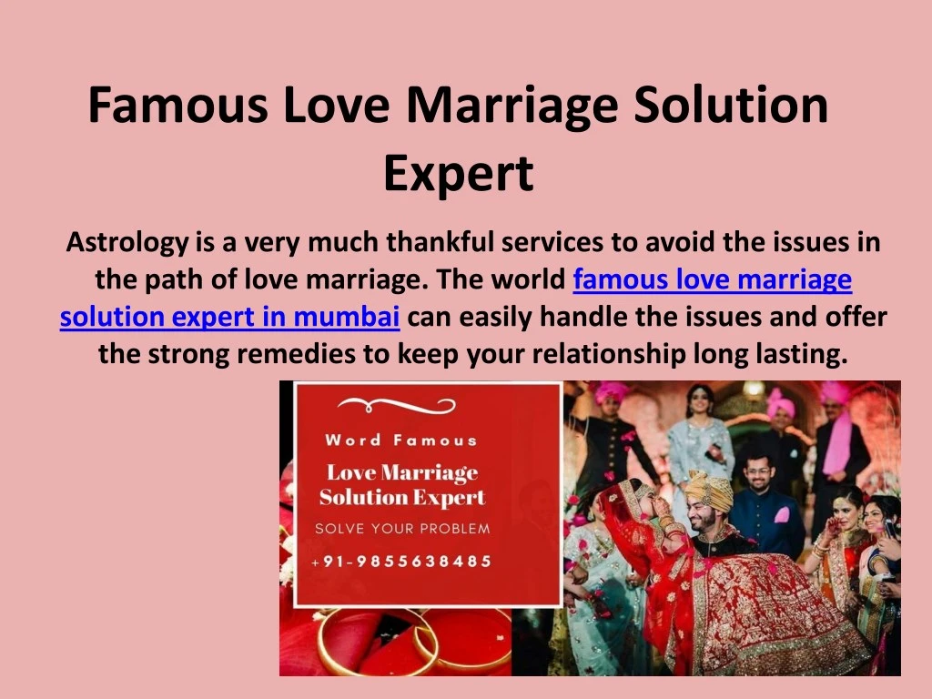famous love marriage solution expert