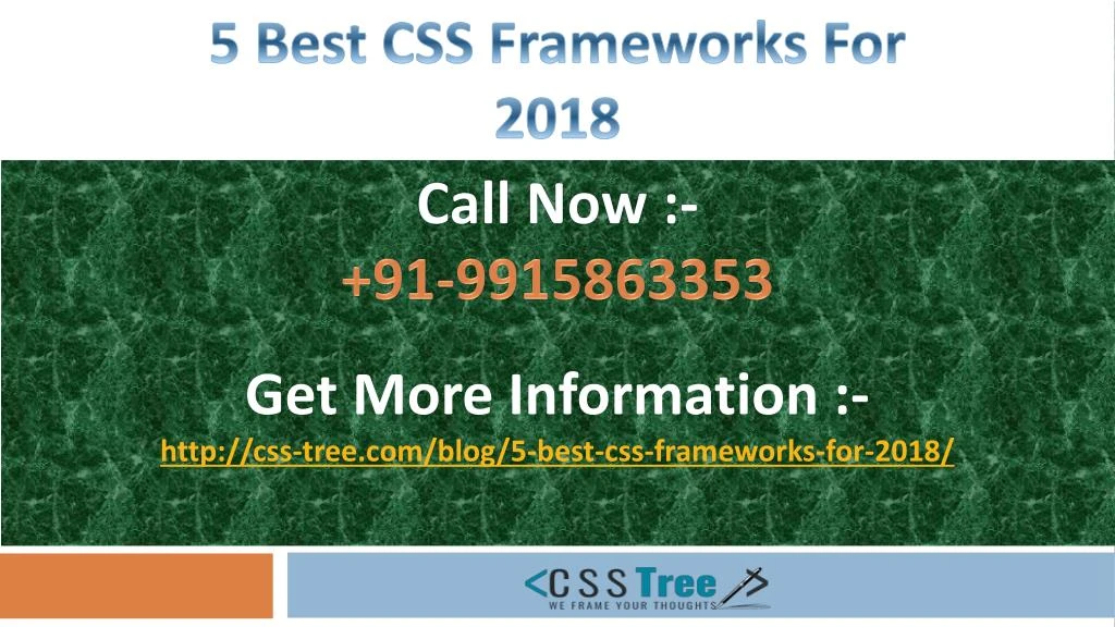 5 best css frameworks for 2018