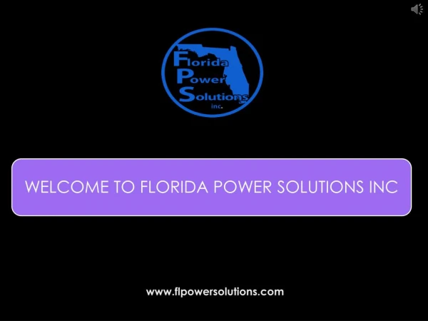 Home Generators - Florida Power Solution Inc