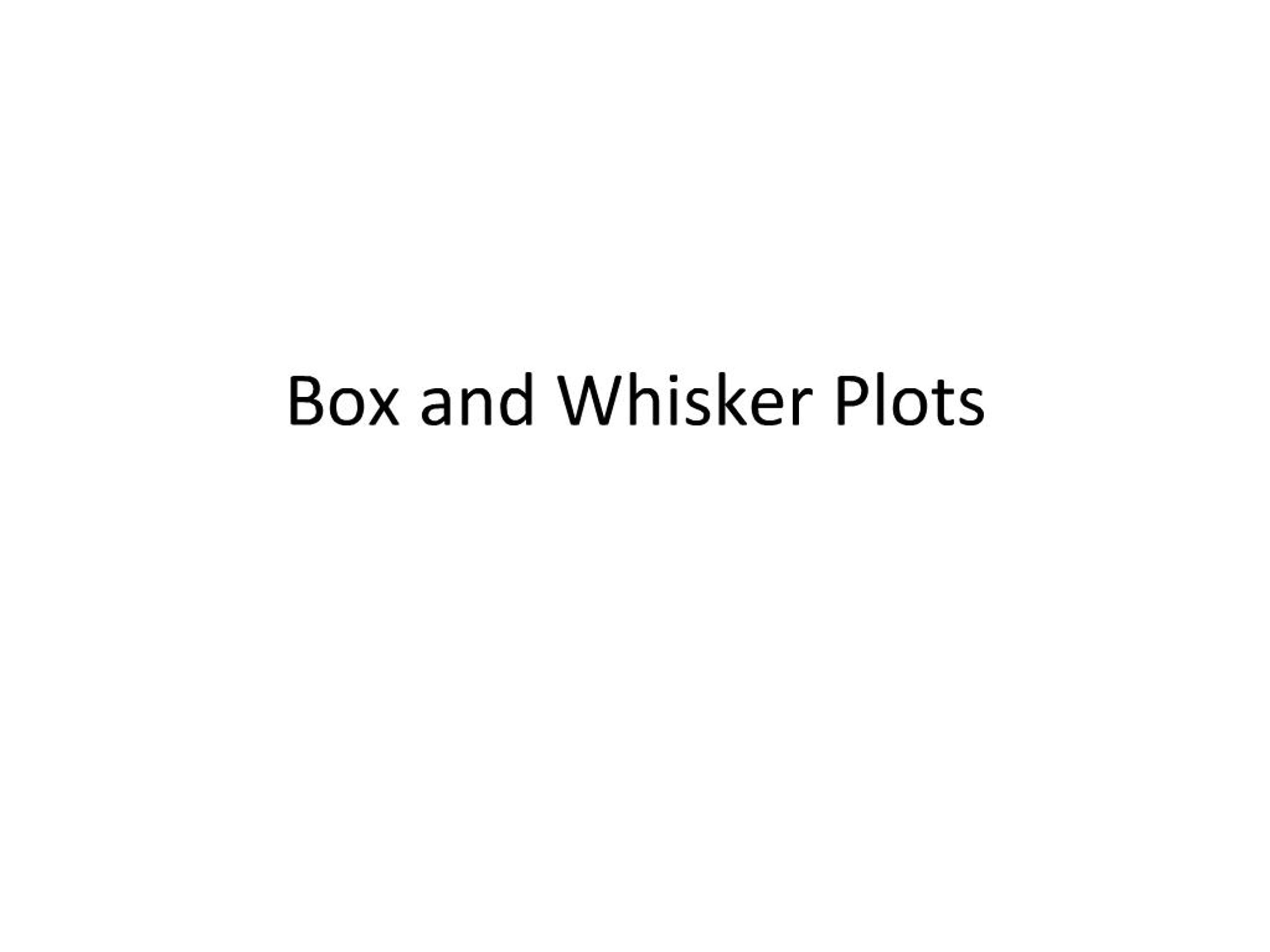 PPT - Box and Whisker Plots PowerPoint Presentation, free download - ID ...